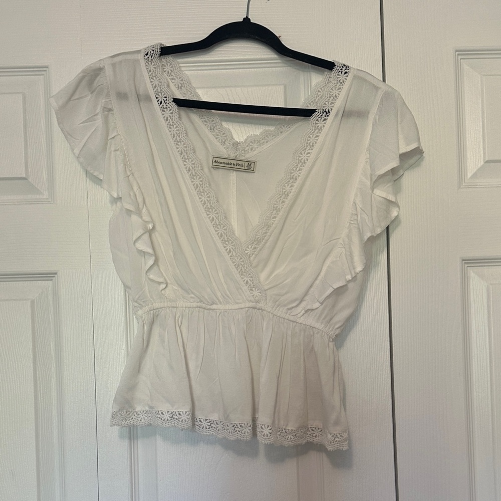 Abercrombie & Fitch Cream Lace Blouse